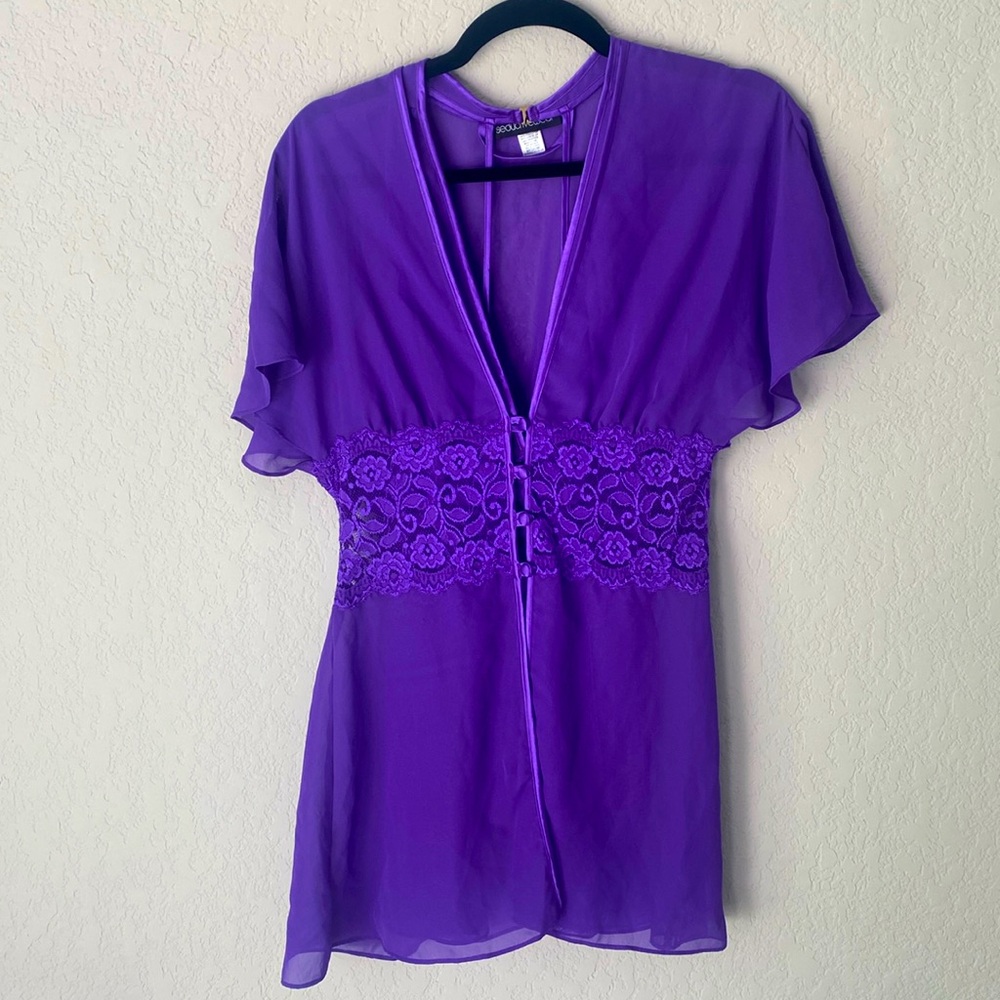 Purple Lingerie Set Never worn Medium
